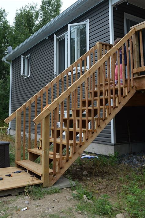 How To Build Deck Stairs From Pressure Treated Lumber The Vanderveen