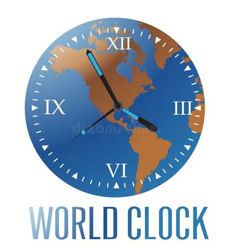 World clock stock illustration. Illustration of black - 19841043