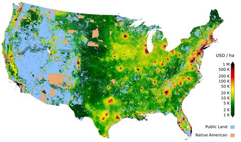 Value Of Private Land In The Us Mapped Vivid Maps