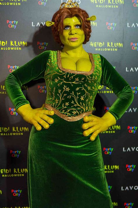 Heidi Klum Is Fiona From Shrek At Her Halloween Party