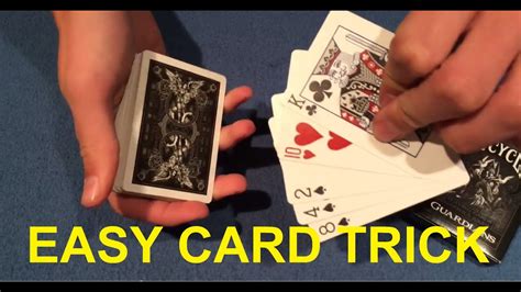 easy and impressive card trick revealed magic tricks with cards youtube