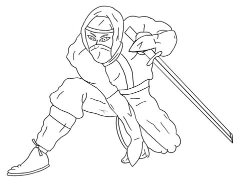 A Ninja Outline By Minyboy5 On Deviantart