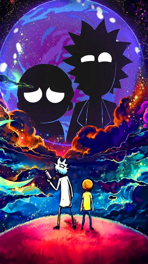 750x1334 Resolution Rick And Morty In Outer Space Iphone 6 Iphone 6s