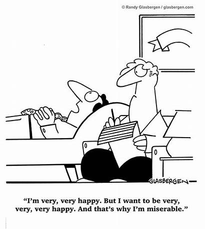 Glasbergen Cartoons Happiness Mental Psychiatrist Stress Health