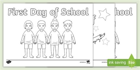 Free Printable Colouring Pages For The First Day Of School