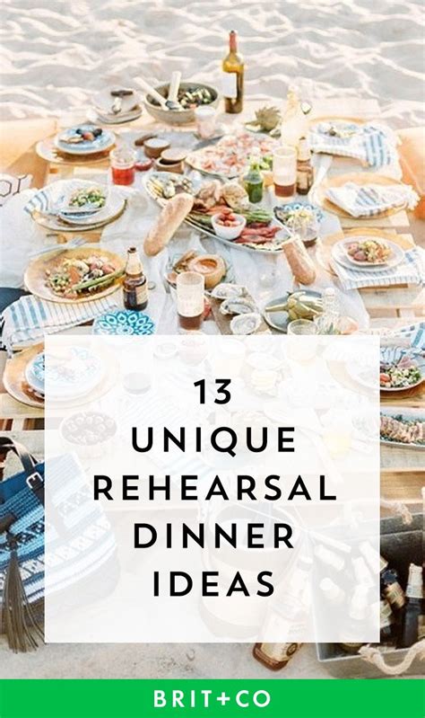 It's all about maximising oven capacity, serving smart, minimal decor touches and furniture tetris. 13 Unique Rehearsal Dinner Ideas to Kick Off Your Wedding ...