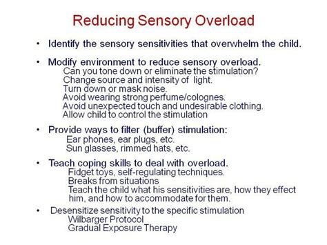 Strategies For Reducing Sensory Overload Sensory Overload Sensory Therapy Sensory Diet