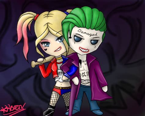 Chibi Harley Quin And Joker Suicide Squad By Chibiskeven On Deviantart