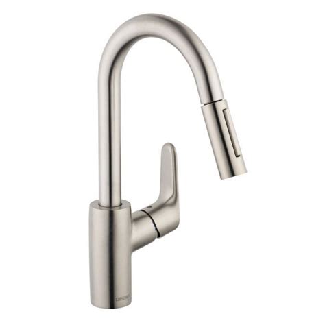 Research essentially indicates that hansgrohe one of the world's leading manufacturers of faucets. Hansgrohe 31815801 Steel Optik Focus Pullout Spray HighArc ...