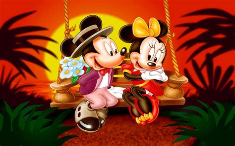 Mickey And Minnie Mouse Couple Wallpaper Hd Picture Image