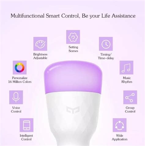 Adjust the brightness, color temperature, or the color of the light. Foco Smart Led Wifi Xiaomi Yeelight Google Home Alexa ...