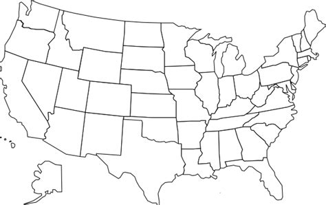 United States Map With States Clip Art Vector Clip Art Online