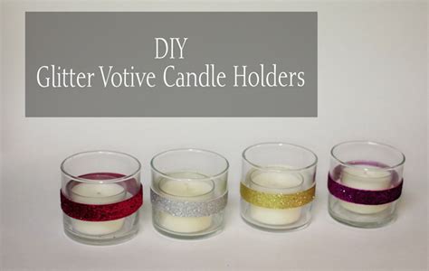 Glitter Candle Holders Diy April Golightly