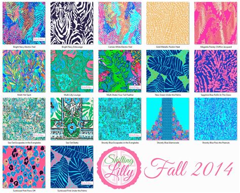Lilly Pulitzer Prints From Fall 2014 Lilly Pulitzer Patterns Lilly