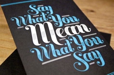 Dr Seuss Say What You Mean Typography Quotes