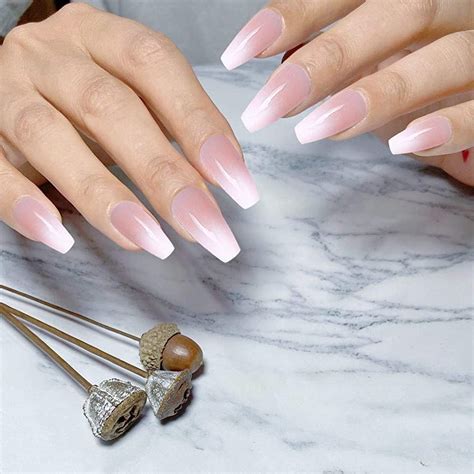 Get A Chic And Sleek Look With Ombre Coffin Acrylic Nails Explore Our