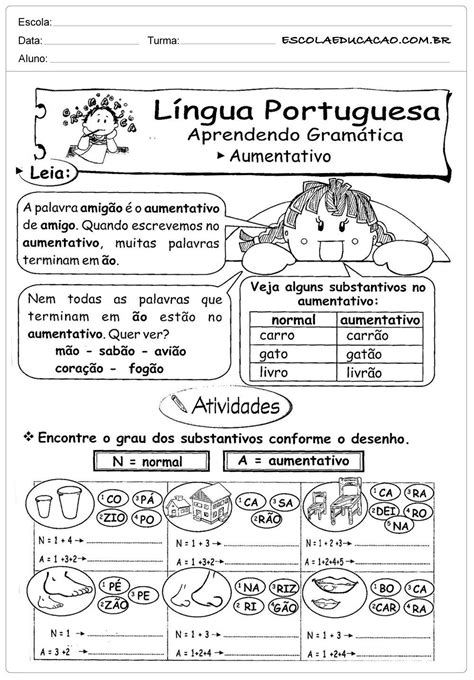 Atividades De Português Para O 3º Ano Para Imprimir Sala De Aula 26d