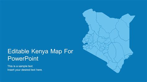 United states of america is a federal republic composed of 50 states, a federal district. Editable Kenya PowerPoint Map