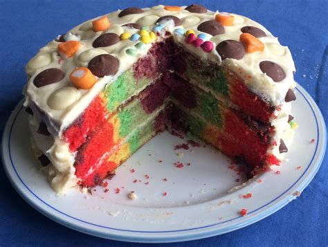 Rainbow Surprise Cake The Great British Bake Off The Great British
