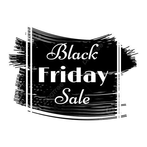 Black Friday Abstract Sale Banner With Paint Stroke Black Friday