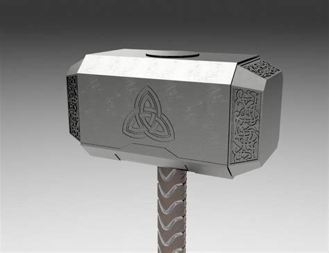 Thor Hammer Design Drawing Look Closely At The Hand Holding A Hammer