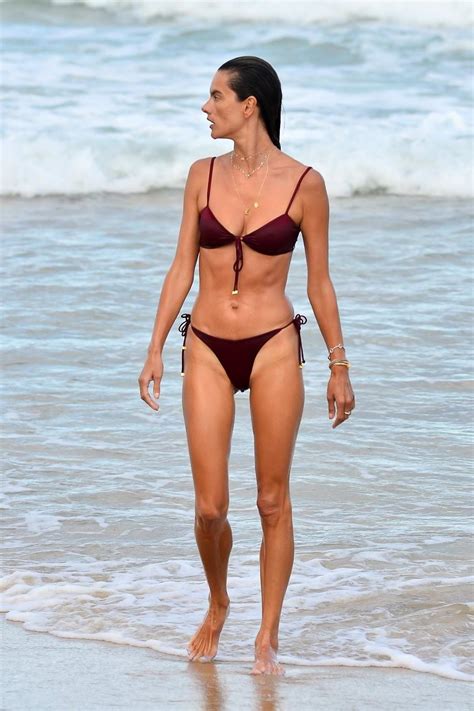 Alessandra Ambrosio Looks Incredible In A Red Bikini During Another Beach Day In Florianopolis