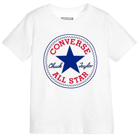 Converse - Boys White Logo T-Shirt | Childrensalon