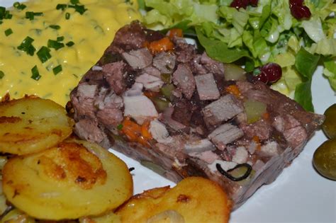 Sülze Remoulade Bratkartoffeln Grillforum und BBQ