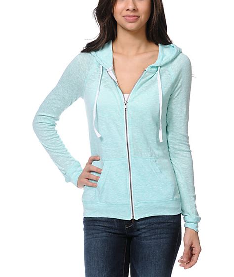 At super casuals you get brand name clothing and footwear for less. Zine Jersey Light Blue Zip Up Hoodie | Zumiez