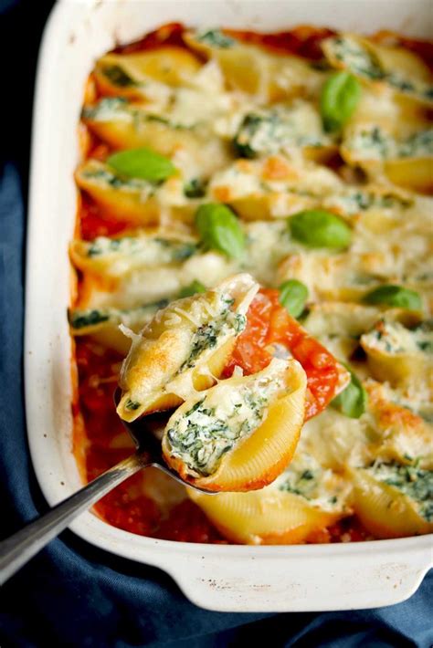 Stuffed Shells With Spinach Ricotta The Last Food Blog
