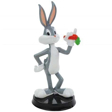 4 Inch Looney Tunes Bugs Bunny Holding Carrot Mini Bobble Figurine
