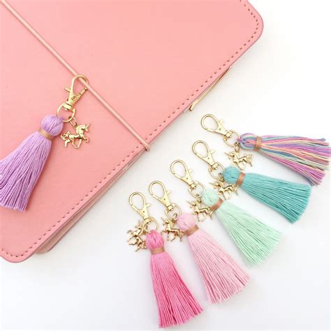 Unicorn Dreams Charm Tassel Keychain Is Now Available In Tiny Size