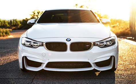 Download Wallpapers Bmw M4 2017 White M4 F83 Front View Sports Car