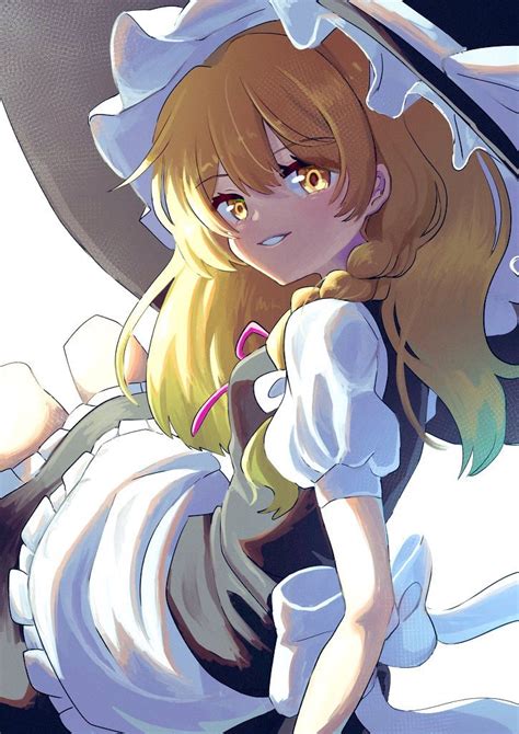 Y Kirisame Sk Kirisame Marisa Touhou Commentary 1girl Apron Back Bow Black Headwear