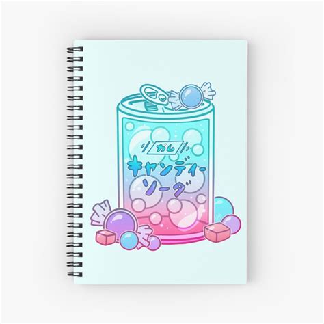 Bubblegum Soda Spiral Notebook For Sale By Heysoleilart Redbubble