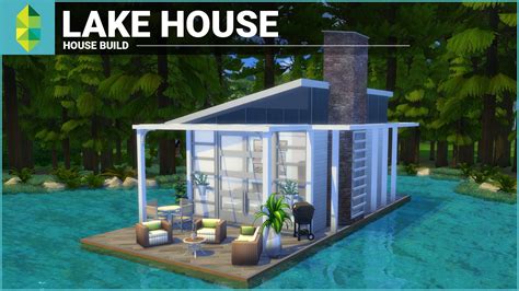 The Sims 4 House Building Lake House Tiny 4x6 Grid Sims 4 House