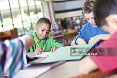 Elementary School Students Taking Test High Res Stock Photo Getty Images
