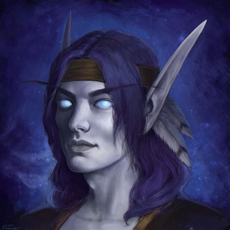 Artstation Void Elf Oxana Reshetina Warcraft Art World Of