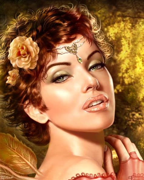 raffaele marinetti fairy art lehyn fairy redhead art portrait fantasy women