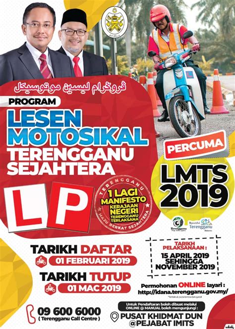 Permohonan lesen motosikal percuma 2020 (idana terengganu) program lesen motosikal percuma diteruskan lagi tahun ini. 25,000 Rakyat Terengganu Bakal Nikmati Lesen Motosikal ...