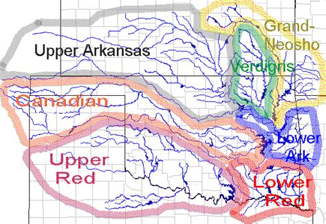 Oklahoma Arkansas River Map