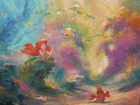 Disney Magic “the Little Mermaid” From Animation To Art Mermaid