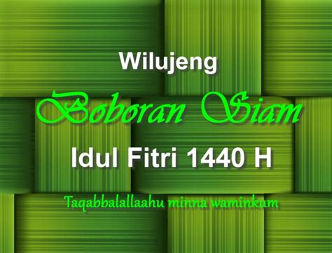Kini kita tinggal menghitung jari menjelang hari raya idul fitri yang sudah di depan mata. Selamat Hari Raya Idul Fitri 1440 H