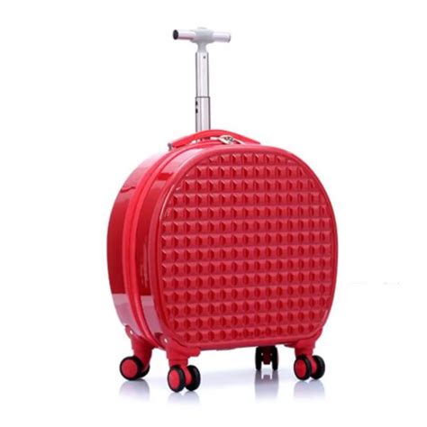 18 Inch Trolley Round Rivet Princess Suitcase Board Chassis Women