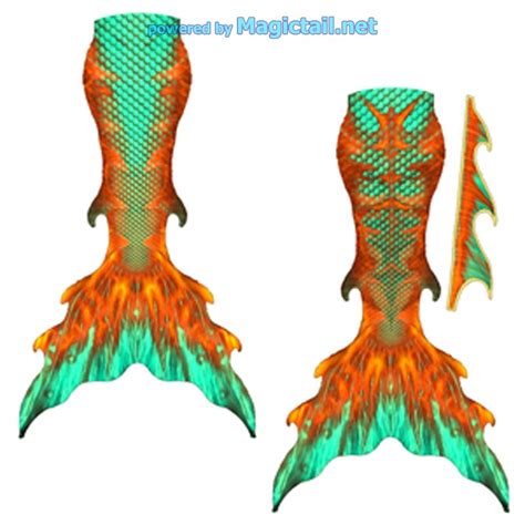 Mermaid Tail Set Copper Fish