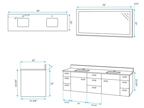 Base cabinet, faucet, medicine cabinet, mirror, shelf, side cabinet. 78" Encore Double Sink Vanity - Bathgems.com