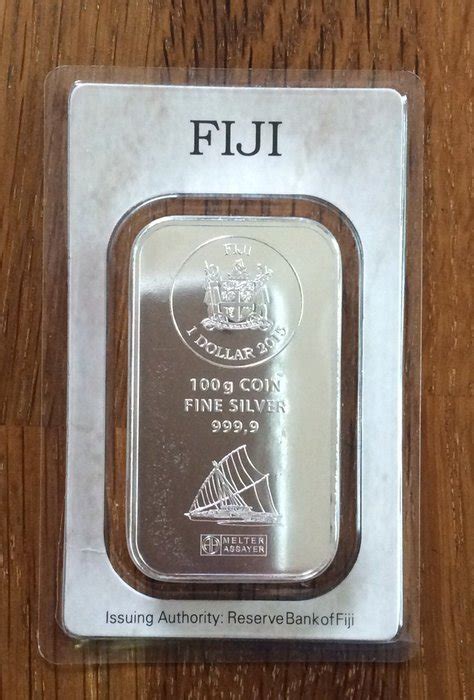 100 Gram Silver Ingotcoin 99991000 Fiji Catawiki