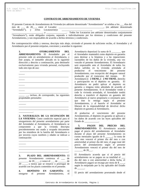 Contrato De Renta Gratis Para Imprimir Form Fill Out And Sign The