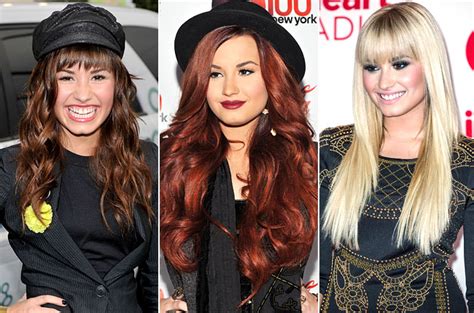 Demi lovato showed off her blond hair with a bedhead texture and long sideswept bangs. The Best Demi Lovato Hairstyles - Women Hairstyles