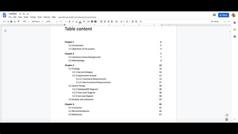 Per the pinned comment below, document outline has been moved to the view tab. How to create table of content in google docs چۆن تەیبڵ ...